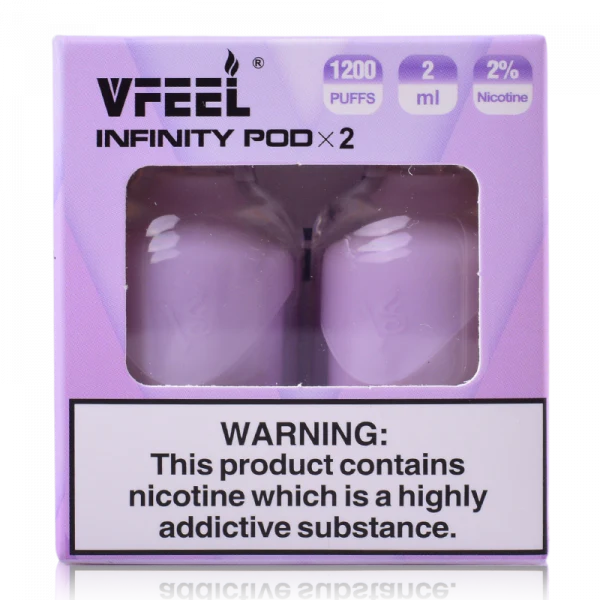 VFEEL Infinity 1007 Prefilled Pods | 20mg 2-pods/pack £3.99 - Strawberry Ice Cream image