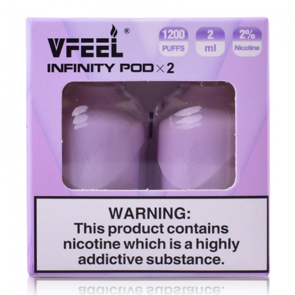 VFEEL Infinity 1007 Prefilled Pods | 20mg 2-pods/pack £3.99 - Strawberry Ice Cream image