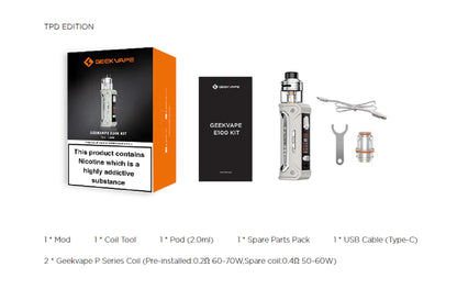 GeekVape E100 (Aegis Eteno) Sub-Ohm Kit | 5-100W image 7