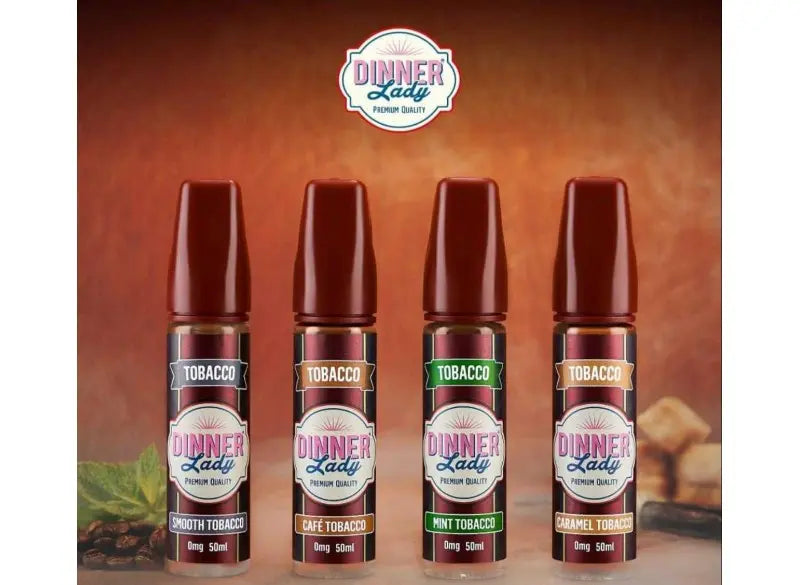 Dinner Lady Tobacco Range E Liquid 50ml Shortfill  70/30 VG/PG image 0