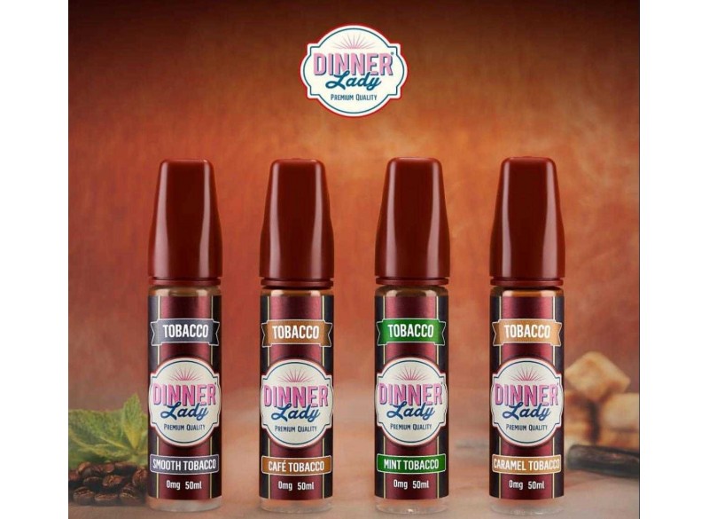 Dinner Lady Tobacco Range E Liquid 50ml Shortfill  70/30 VG/PG image 0