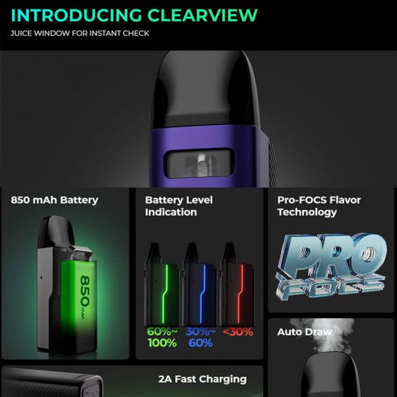 Uwell Caliburn GZ2 Vape Pod Kit - ZEGA image 4