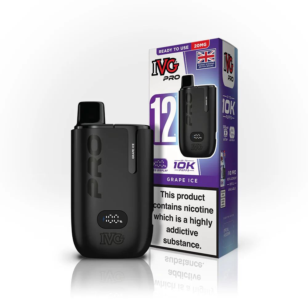 IVG Pro 10K Pod Vape Kit - Grape Ice image