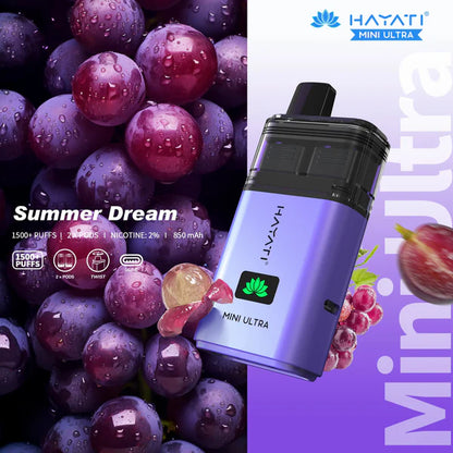 Hayati Mini Ultra 1500 Puffs Prefilled Vape Kit - Summer Dream image