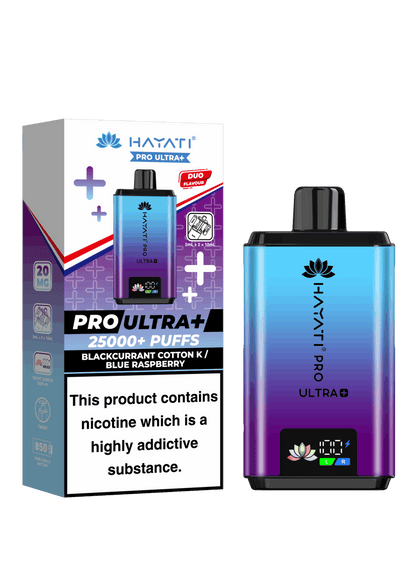 Hayati Pro Ultra Plus 25K Prefilled Vape Kit - Blackcurrant Cotton K / Blue Raspberry image