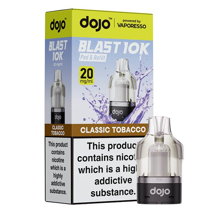 Vaporesso Dojo Blast 10K Prefilled Pod + 10ml Refill Container - Classic Tobacco image