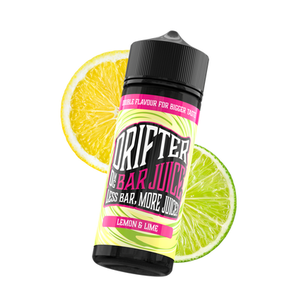 Drifter Bar Juice 100ml E-Liquid Shortfill 50/50 VG/PG - Lemon and Lime image
