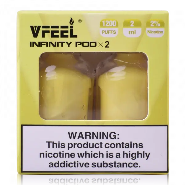 VFEEL Infinity 1007 Prefilled Pods | 20mg 2-pods/pack £3.99 - Banana Ice image