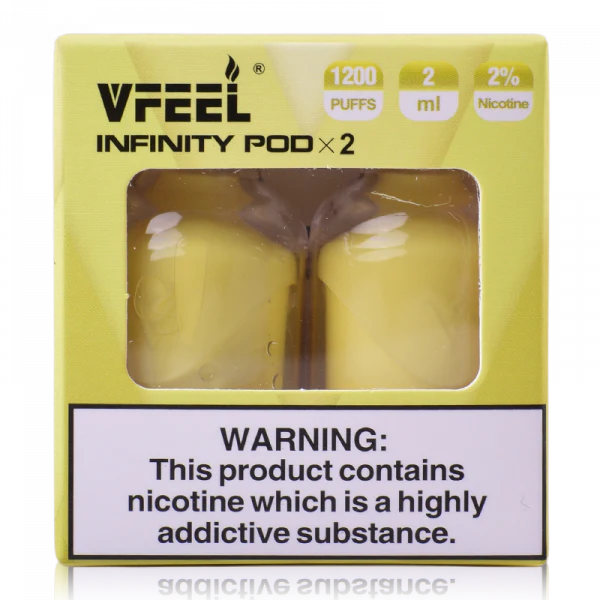 VFEEL Infinity 1007 Prefilled Pods | 20mg 2-pods/pack £3.99 - Banana Ice image