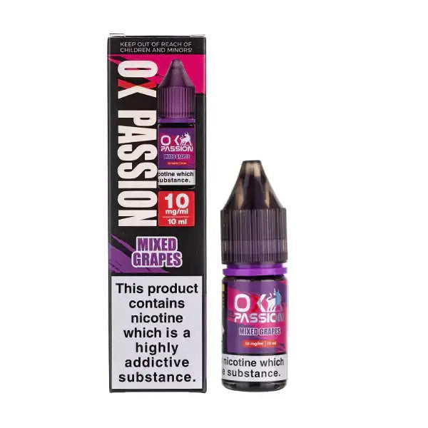 OXVA OX Passion Nic Salts 10ml - 10MG - Mixed Grapes image