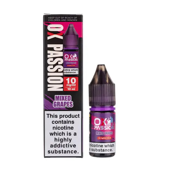 OXVA OX Passion Nic Salts 10ml - 10MG - Mixed Grapes image