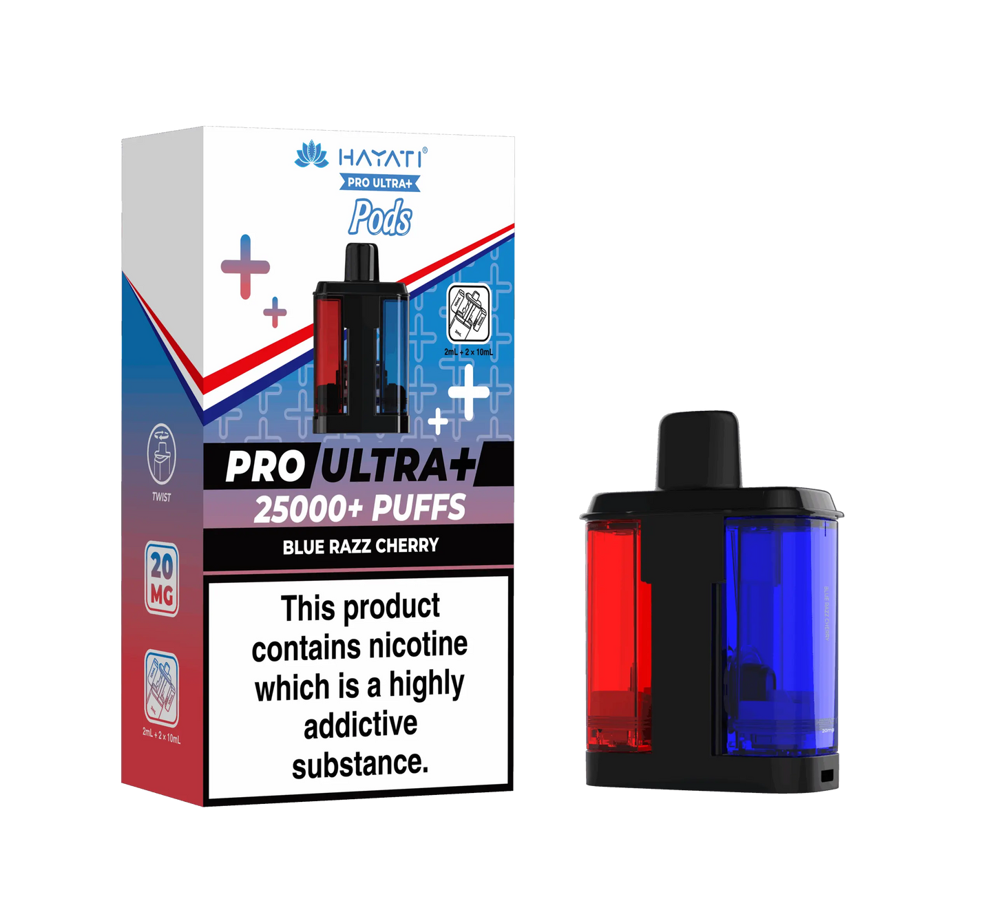 Hayati Pro Ultra Plus 25K Prefilled Pods - Blue Razz Cherry image