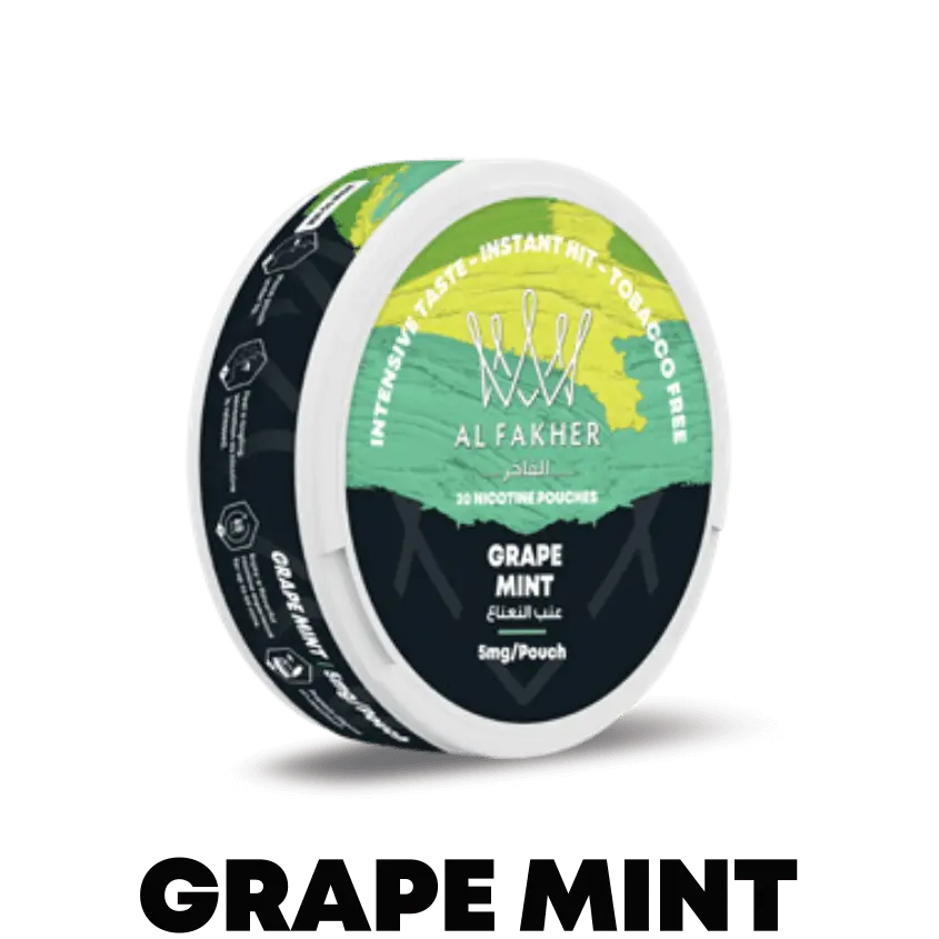 Al Fakher (UAE) Nicotine Pouch 20mg 20pcs/pack - Grape Mint image