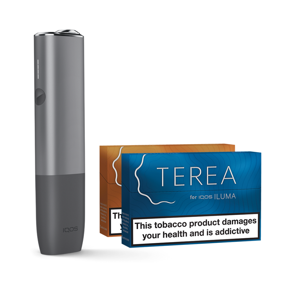 IQOS ILUMA ONE Starter Kit | Pebble Grey | Free (2 Pack) of TEREA Sticks image 0