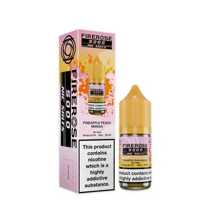 Elux Firerose 5000 Nic Salts 10ml - 10MG - Pineapple Peach Mango image