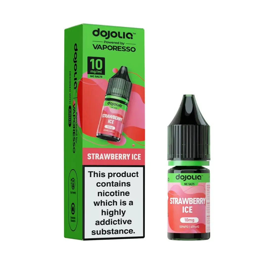DojoLiq Strawberry Ice Nic Salt 10mg 10ml strawberry ice vape juice