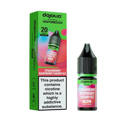 DojoLiq Strawberry Raspberry Cherry Ice Nic Salt 20mg 10ml mixed berry ice vape juice