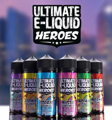 Ultimate Puff Premium E Liquid 100ml Shortfill l Heroes Range  70/30 VG/PG image 0