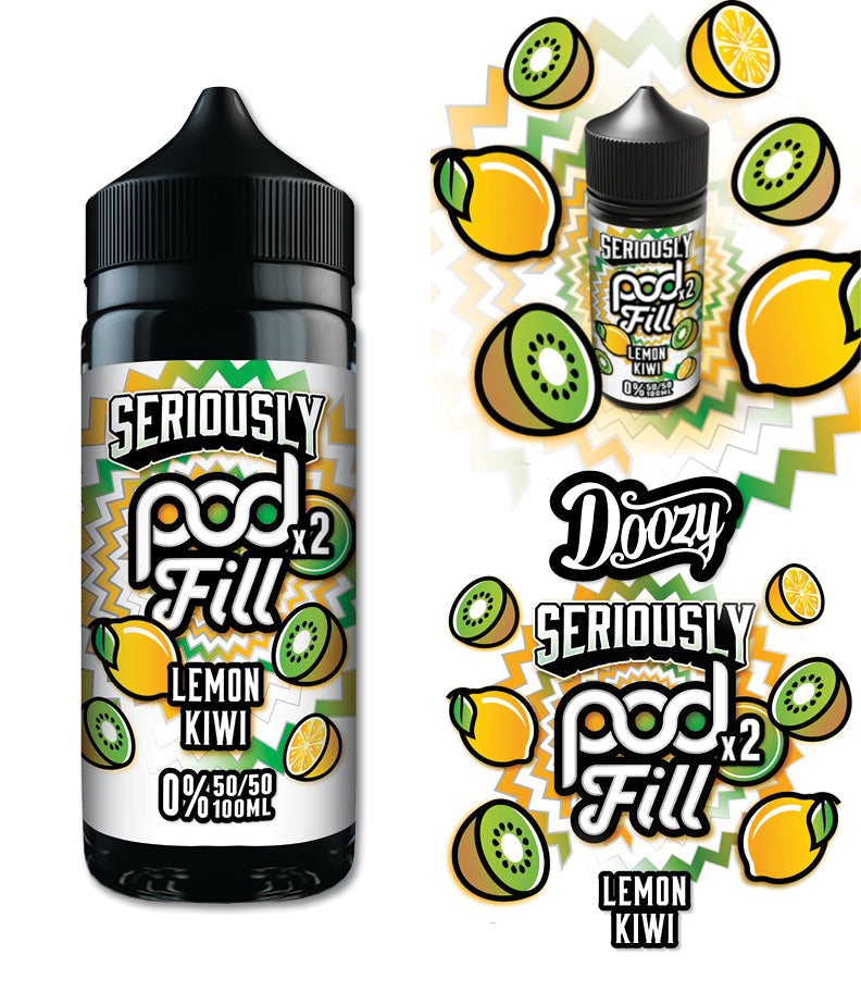 Seriously Pod Fill X2 by Doozy 100ml 50/50 E-Liquid Shortfill image 5