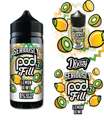 Seriously Pod Fill X2 by Doozy 100ml 50/50 E-Liquid Shortfill image 5