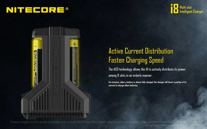 Nitecore I8 Intellicharger | 8 Bay Li-ion/NiMH Battery Charger image 5