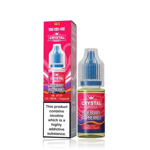 SKE Crystal Original V2 Nic Salts 10ml - 20MG - Blueberry Raspberries image