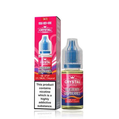 SKE Crystal Original V2 Nic Salts 10ml - 20MG - Blueberry Raspberries image