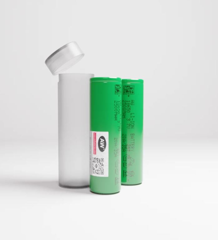 AW 18650 25T 2500mAh Battery image 0