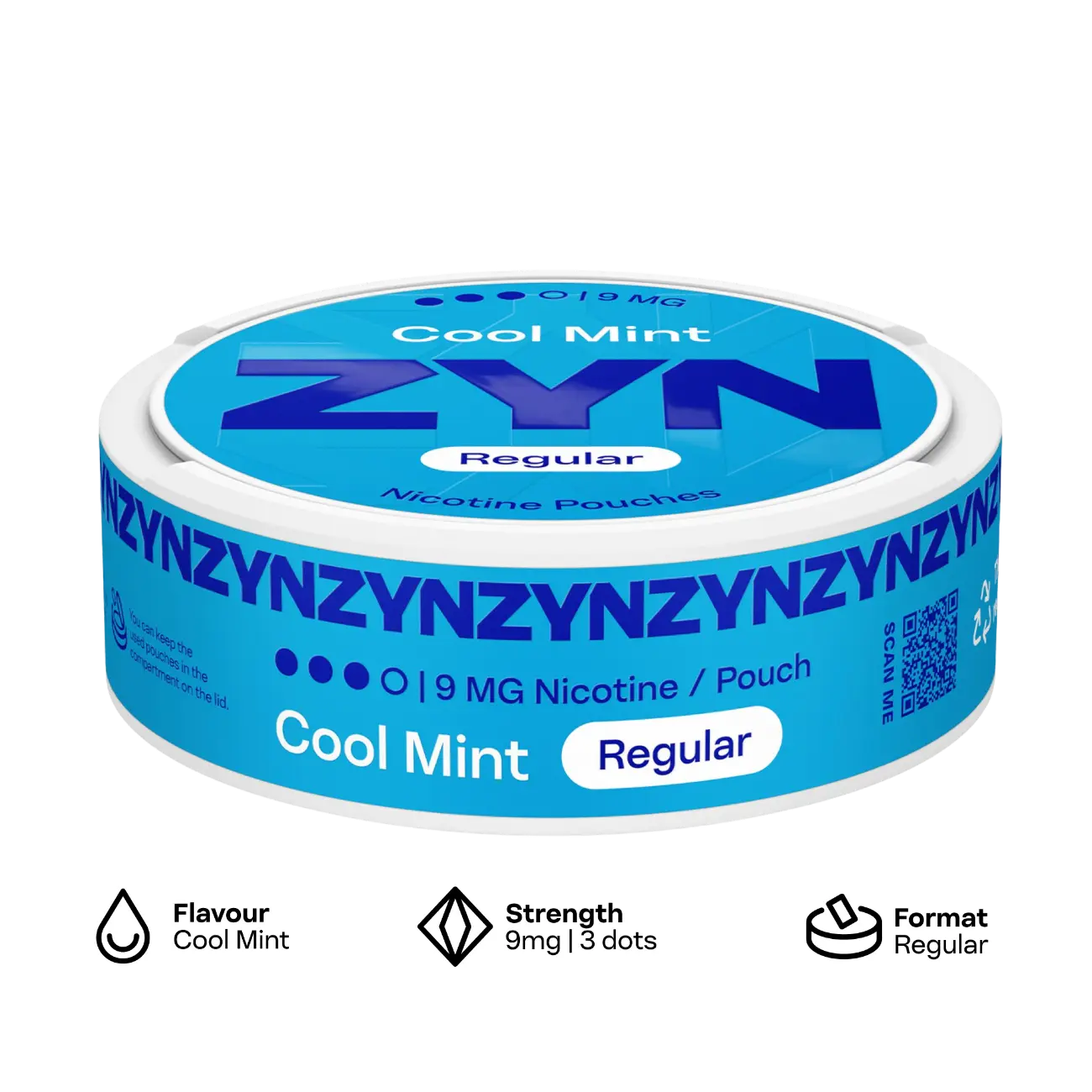 ZYN Nicotine Pouch REGULAR 9mg image 1