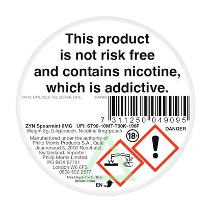 ZYN Nicotine Pouches MINI 6mg image 2