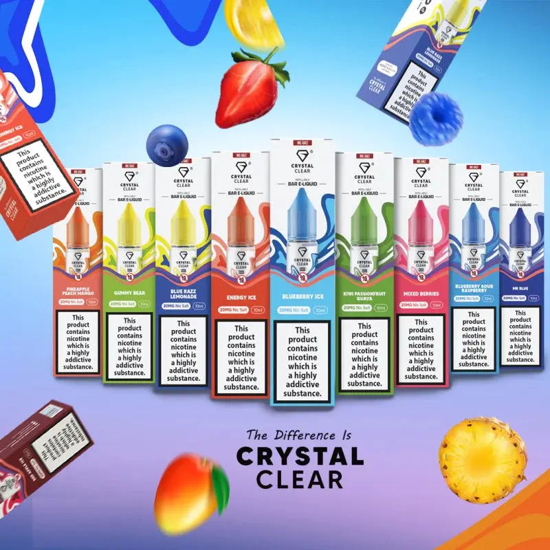 Crystal Clear Nic Salts 10ml - 20MG image 2
