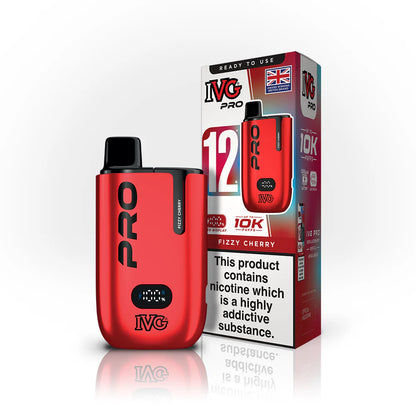 IVG Pro 10K Pod Vape Kit - Fizzy Cherry image