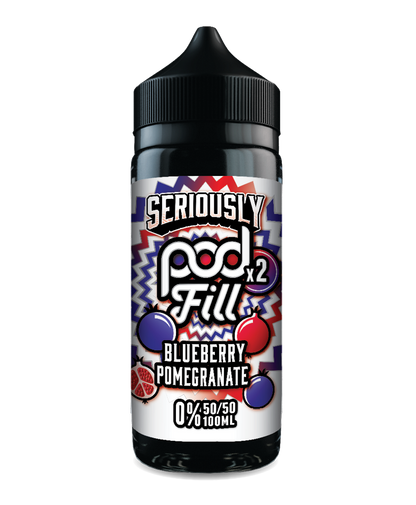 Seriously Pod Fill X2 by Doozy 100ml 50/50 E-Liquid Shortfill - Blueberry Pomegranate image