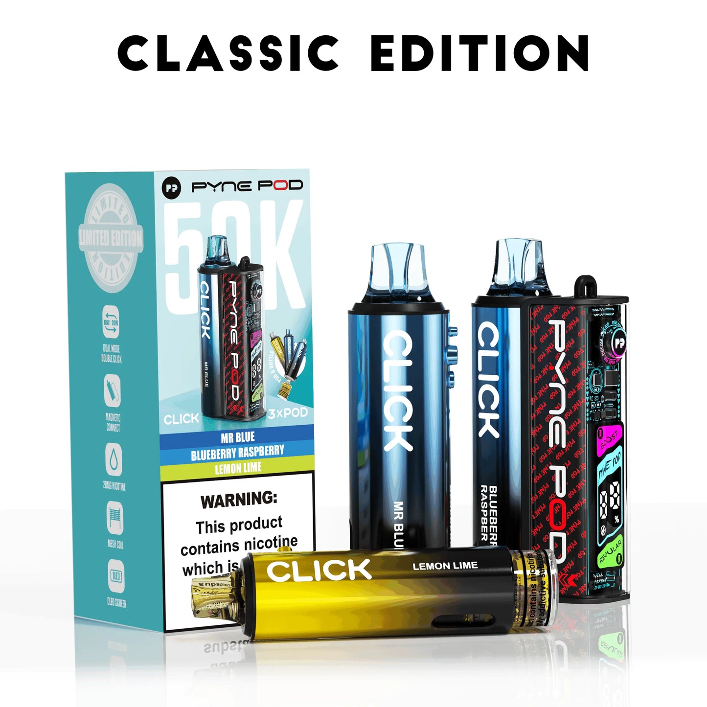 Pyne Pod Click 50K Prefilled Pod Kit Pyne Pod