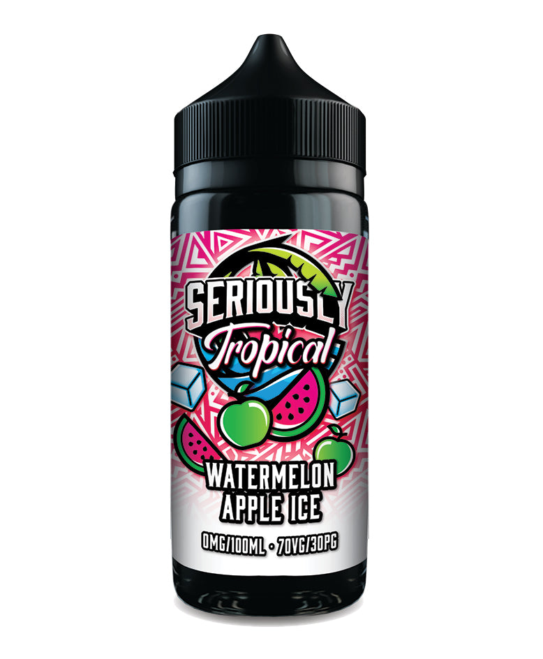 Seriously Tropical by Doozy 100ml 70/30 VG/PG E-Liquid Shortfill - Watermelon Apple Ice image