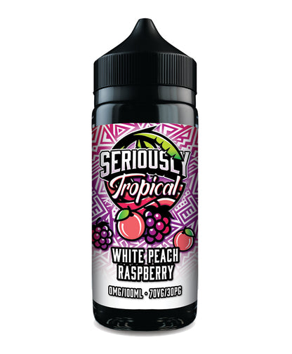 Seriously Tropical by Doozy 100ml 70/30 VG/PG E-Liquid Shortfill - White Peach Raspberry image
