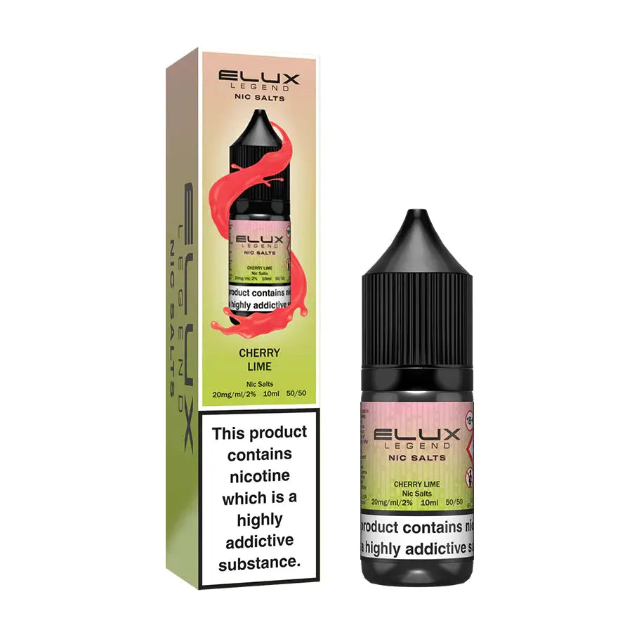 Elux Legend Nic Salts 10ml - 10MG - Cherry Lime image