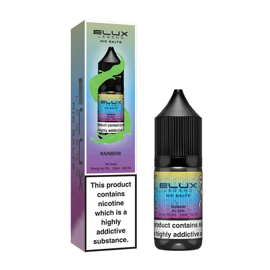 Elux Legend Nic Salts 10ml - 10MG - Rainbow image