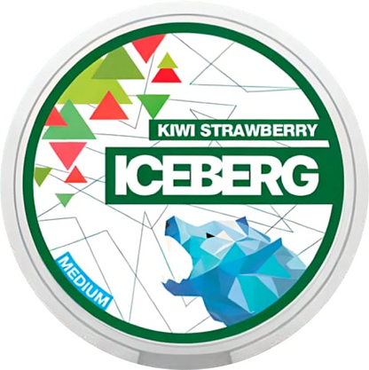 ICEBERG Nicotine Pouches 75mg (Medium) 20pcs/pack - Kiwi Strawberry image