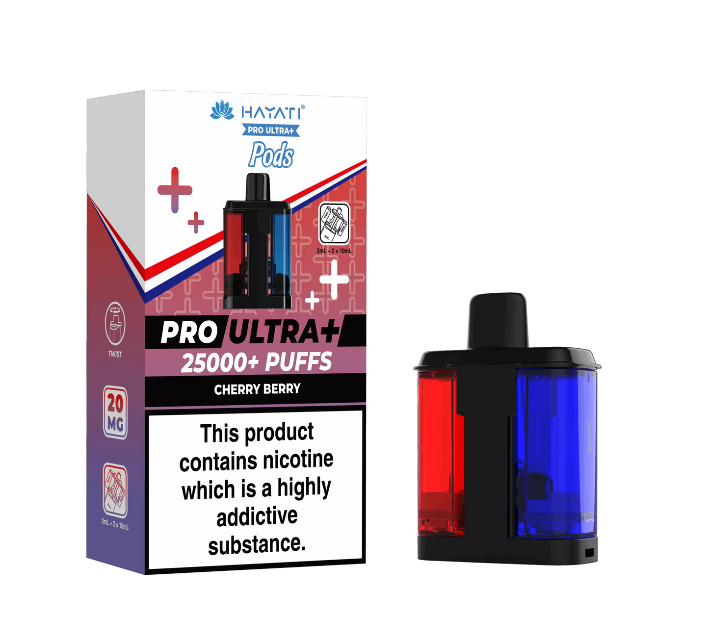 Hayati Pro Ultra Plus 25K Prefilled Pods - Cherry Berry image
