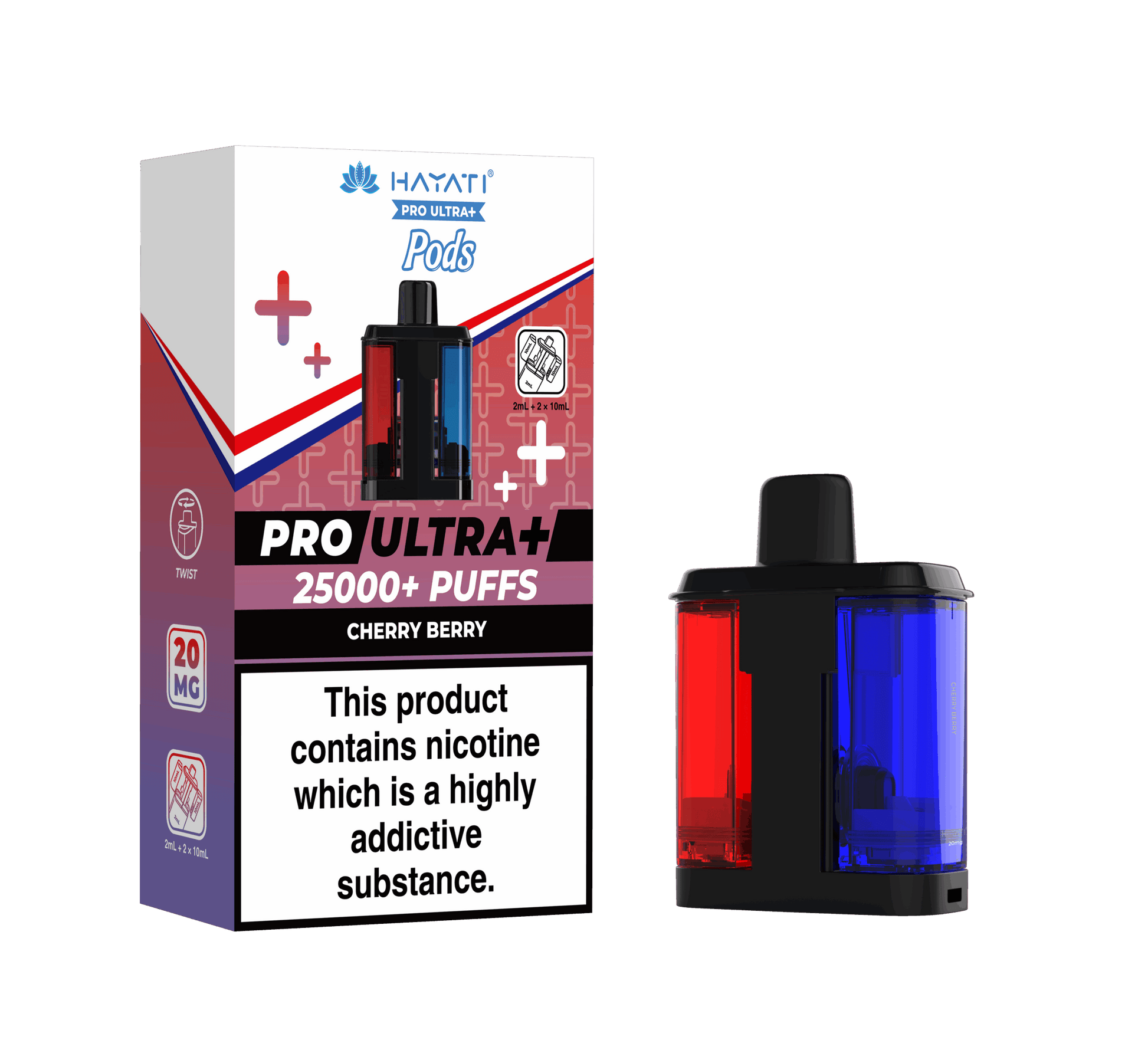 Hayati Pro Ultra Plus 25K Prefilled Pods - Cherry Berry image