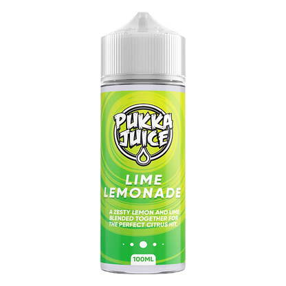 Pukka Juice 100ml E-Liquid Shortfill 70/30 VG/PG - Lime Lemonade image