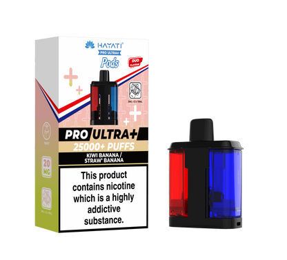 Hayati Pro Ultra Plus 25K Prefilled Pods - Kiwi Banana / Straw' Banana image