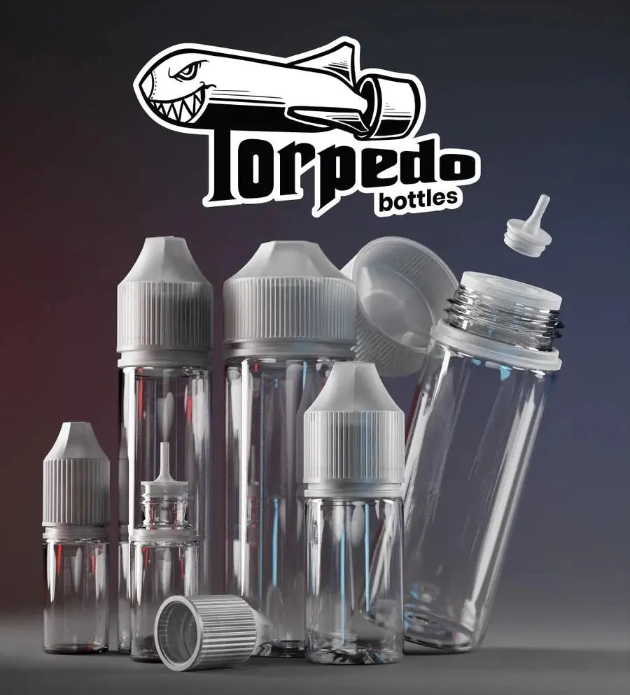 Torpedo Refillable Empty E-Liquid Bottles 100ml | Easy Screw Off Nib  70/30 VG/PG image 3