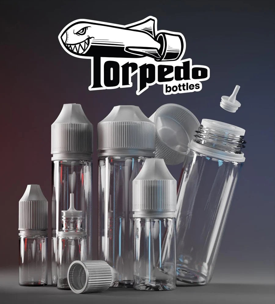 Torpedo Refillable Empty E-Liquid Bottles 100ml | Easy Screw Off Nib  70/30 VG/PG image 3