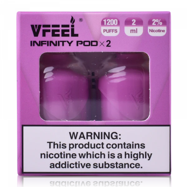 VFEEL Infinity 1007 Prefilled Pods | 20mg 2-pods/pack £3.99 - Aloe Grape image