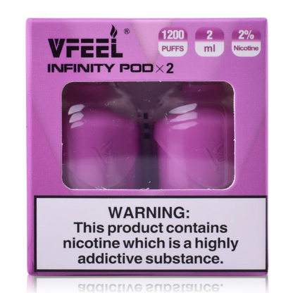 VFEEL Infinity 1007 Prefilled Pods | 20mg 2-pods/pack £3.99 - Aloe Grape image
