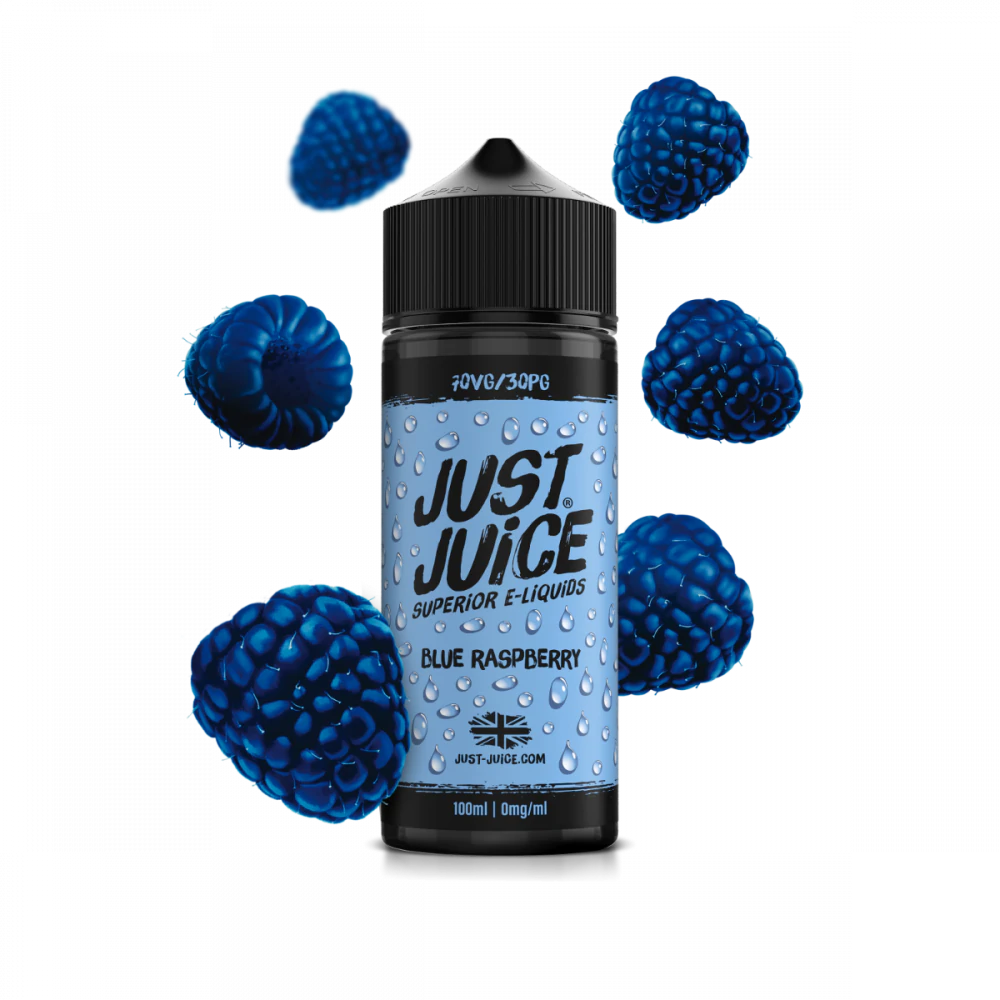 Just Juice 100ml E-Liquid Shortfill | Exotic | On Ice | Fusion Range  70/30 VG/PG - Blue Raspberry image