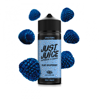 Just Juice 100ml E-Liquid Shortfill | Exotic | On Ice | Fusion Range  70/30 VG/PG - Blue Raspberry image