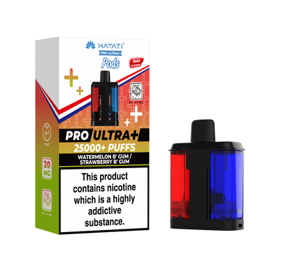 Hayati Pro Ultra Plus 25K Prefilled Pods - Watermelon B'Gum / Strawberry B'Gum image